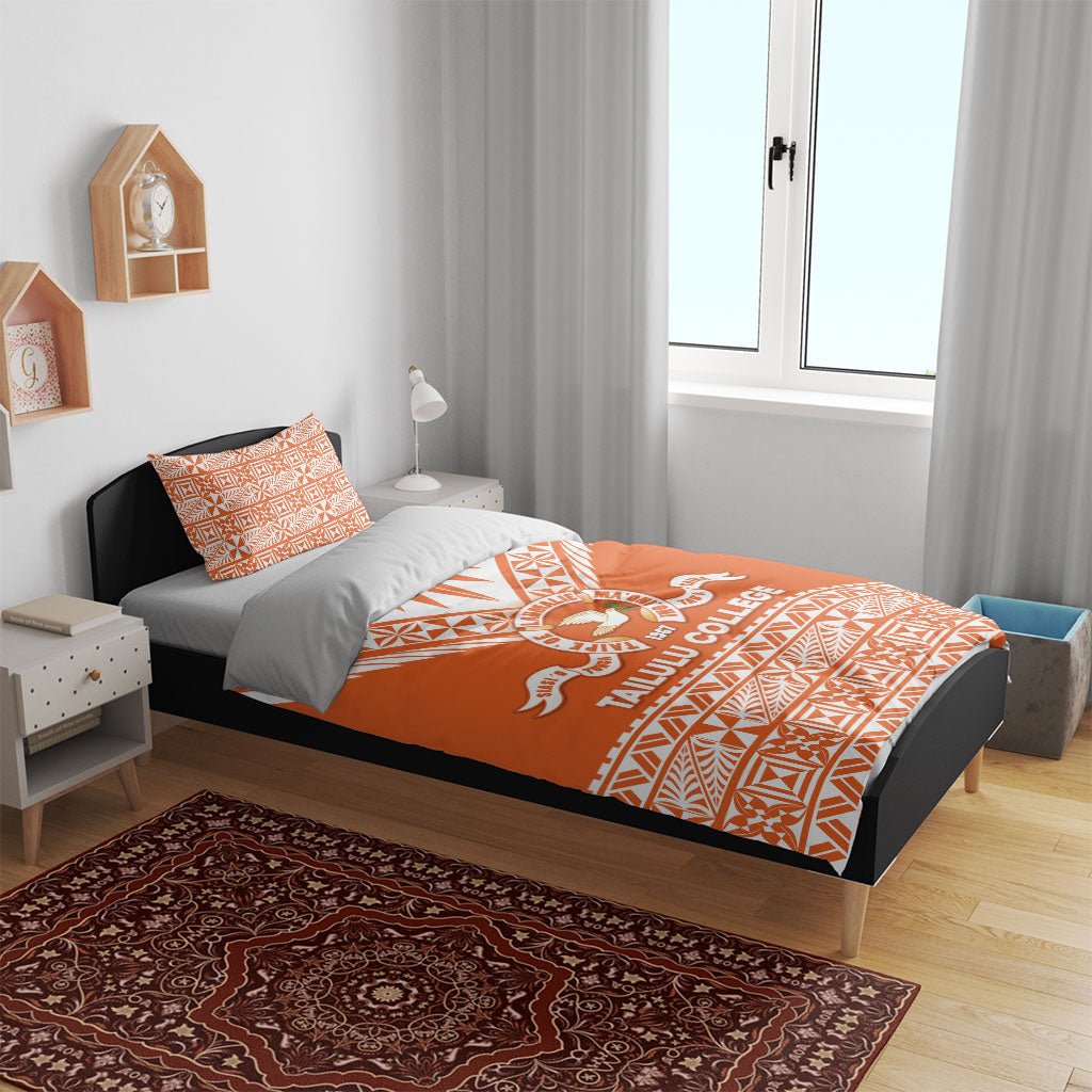 Tonga Tailulu College Bedding Set Tongan Kupesi Pattern