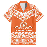 Personalised Tonga Tailulu College Family Matching Mermaid Dress and Hawaiian Shirt Tongan Kupesi Pattern
