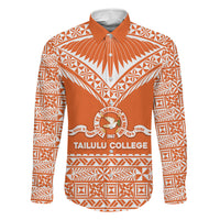 Personalised Tonga Tailulu College Family Matching Off Shoulder Maxi Dress and Hawaiian Shirt Tongan Kupesi Pattern