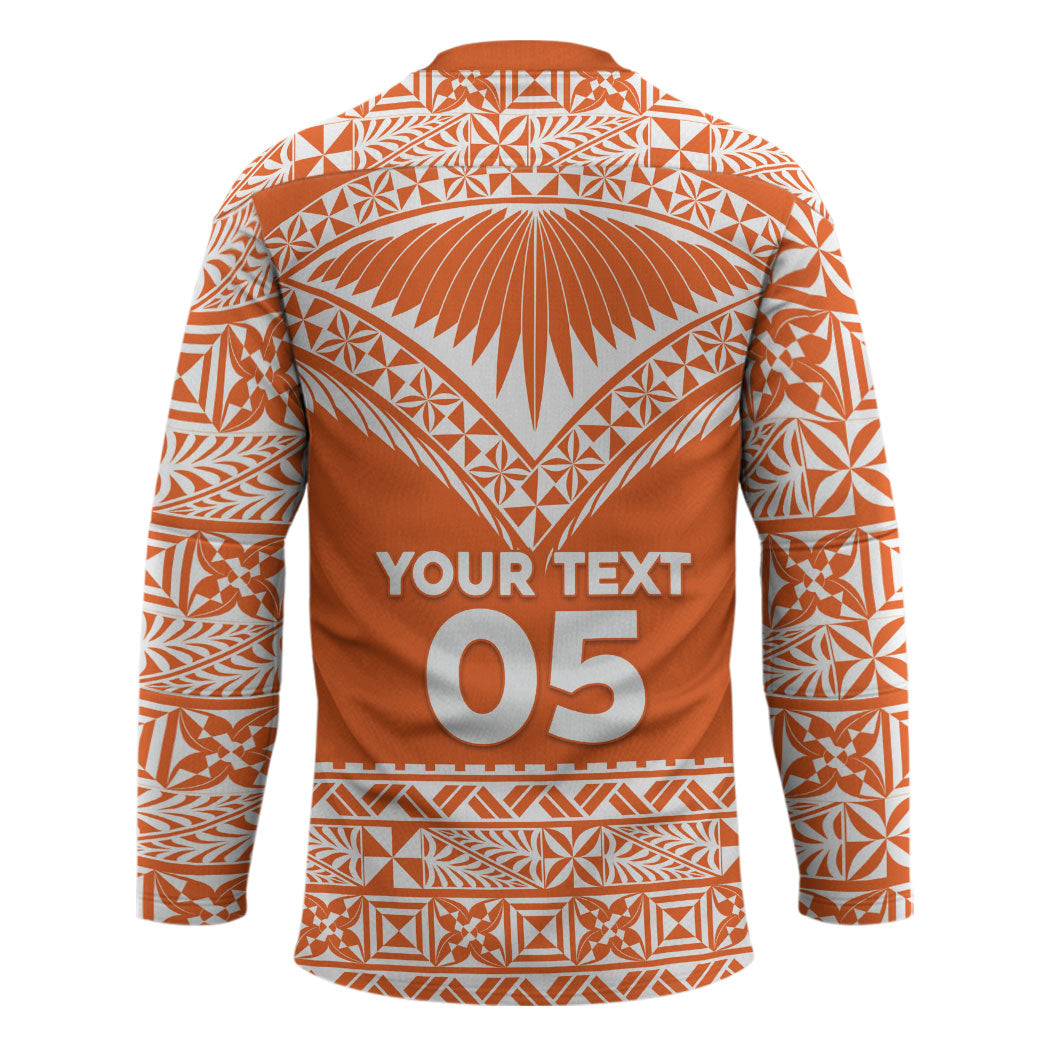 Personalised Tonga Tailulu College Hockey Jersey Tongan Kupesi Pattern