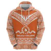 Personalised Tonga Tailulu College Hoodie Tongan Kupesi Pattern