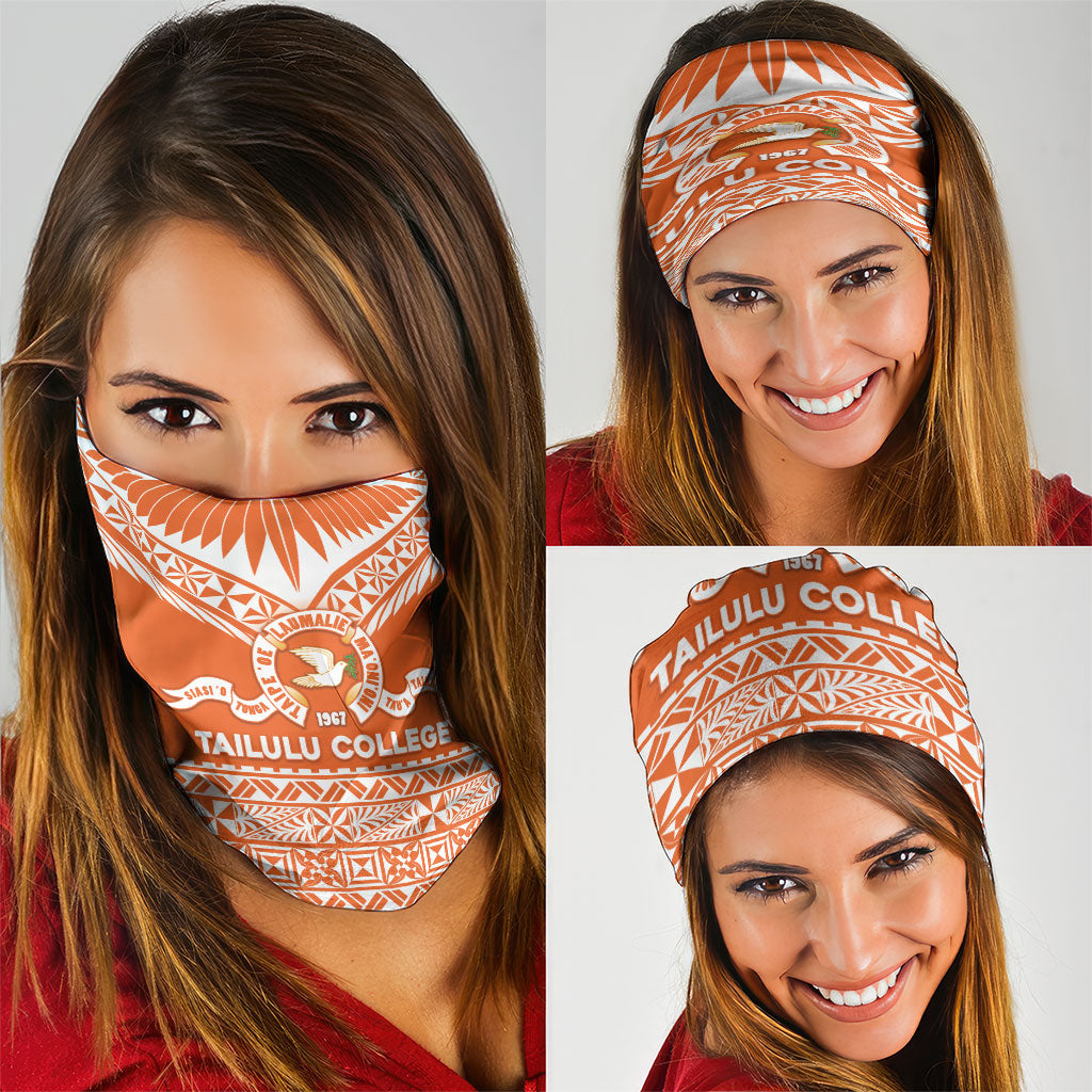 Tonga Tailulu College Neck Gaiter Tongan Kupesi Pattern