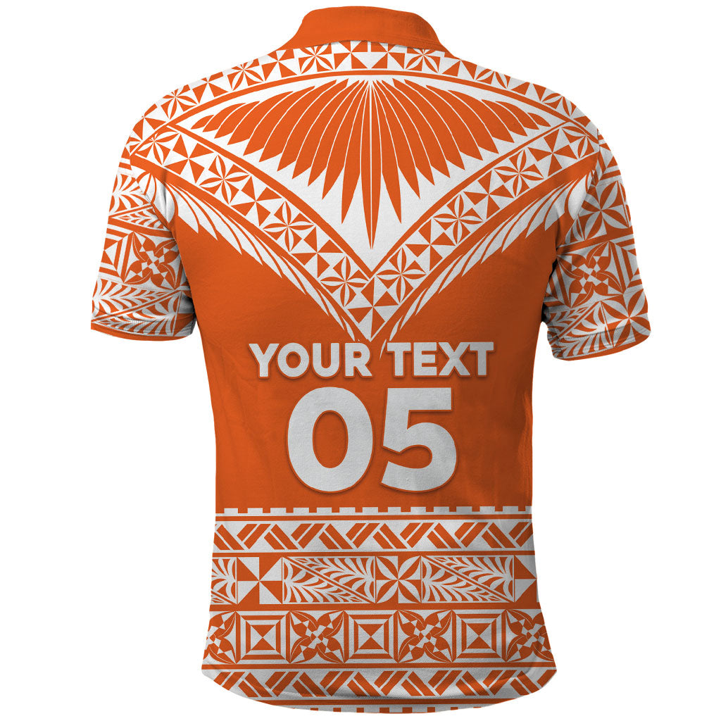 Personalised Tonga Tailulu College Polo Shirt Tongan Kupesi Pattern