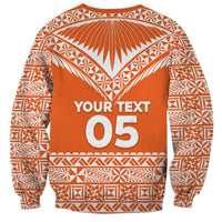 Personalised Tonga Tailulu College Sweatshirt Tongan Kupesi Pattern