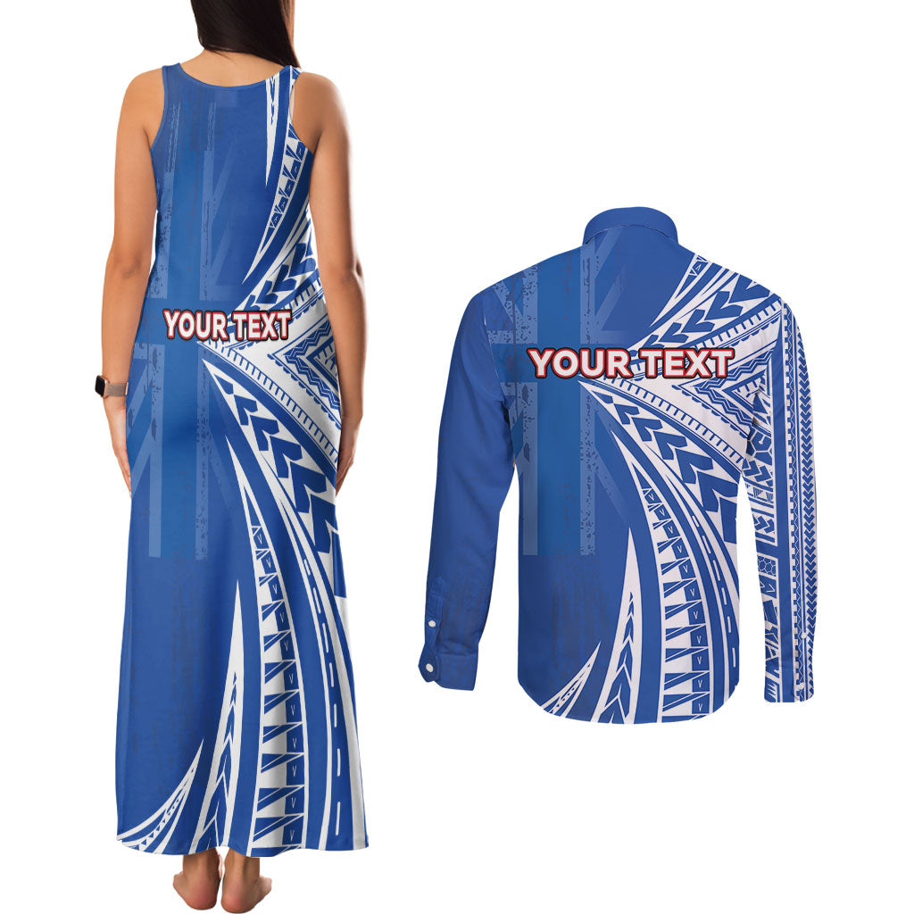 Personalised Hawaii 808 Couples Matching Tank Maxi Dress and Long Sleeve Button Shirt Unique Style