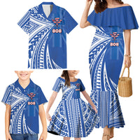 Personalised Hawaii 808 Family Matching Mermaid Dress and Hawaiian Shirt Unique Style