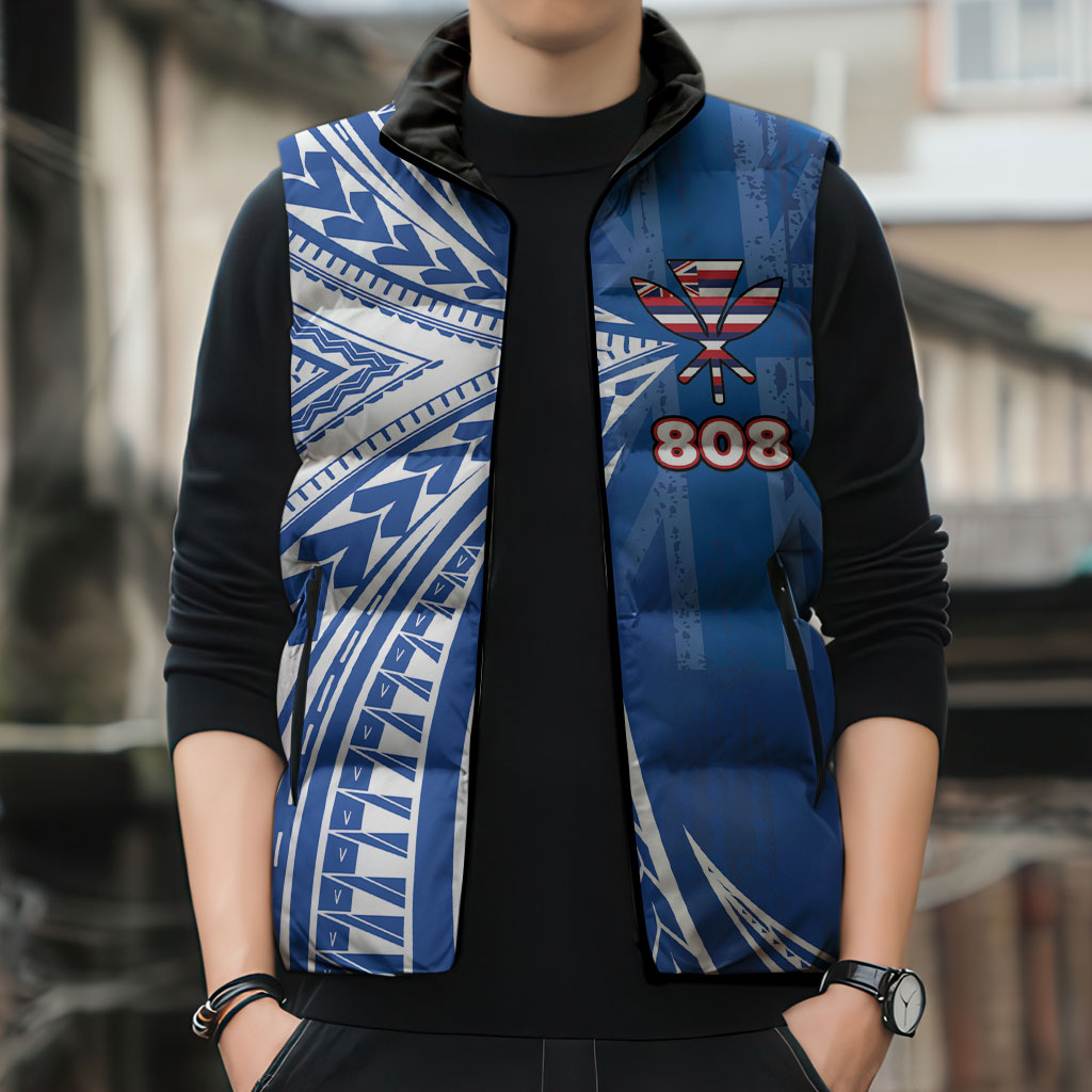 Personalised Hawaii 808 Sleeveless Puffer Jacket Unique Style
