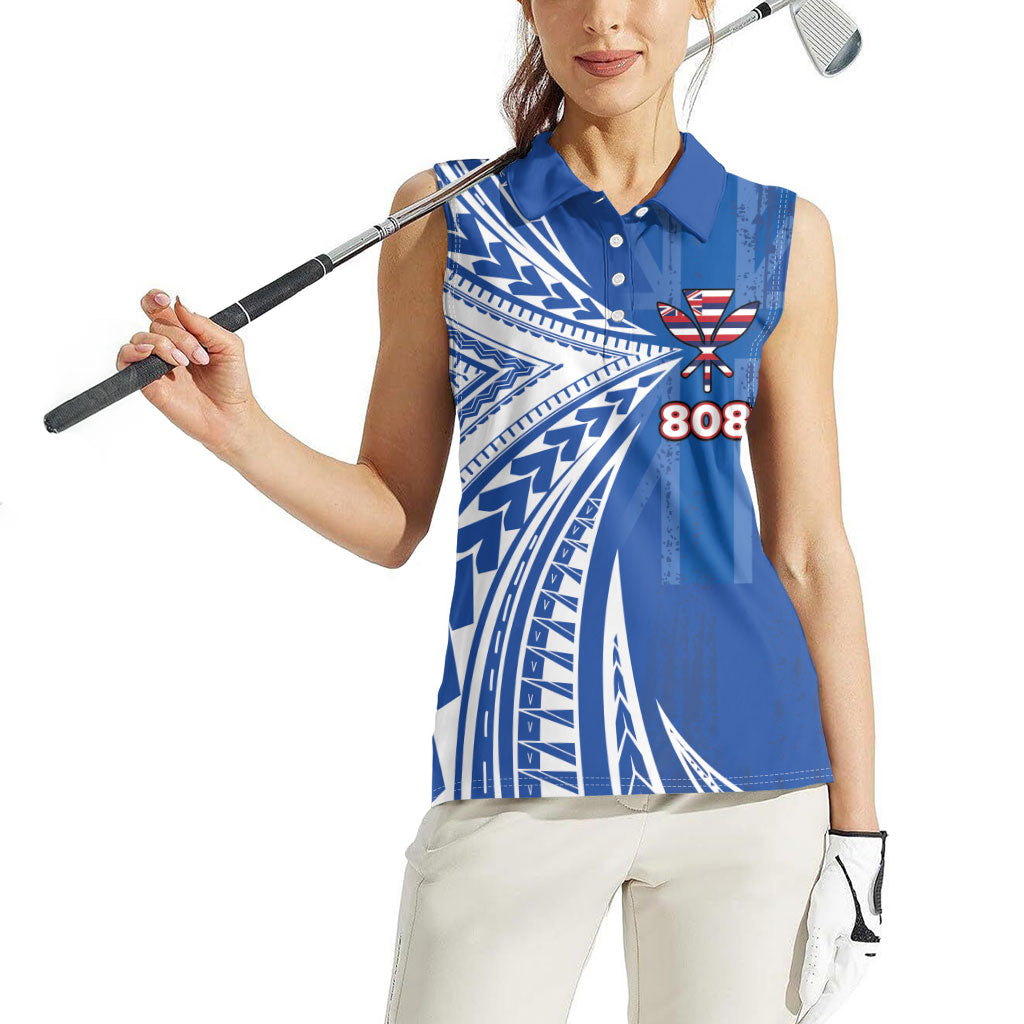 Personalised Hawaii 808 Women Sleeveless Polo Shirt Unique Style