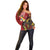Tonga Ngatu And Australia Aboriginal Off Shoulder Sweater Tongan Dove And Kangaroo Together
