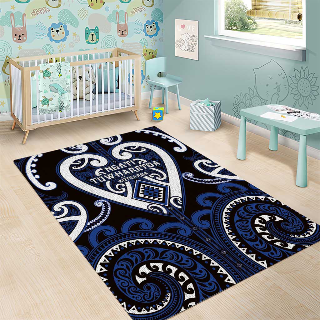 Aotearoa Ngati Tuwharetoa Area Rug Maori Tribal Pattern