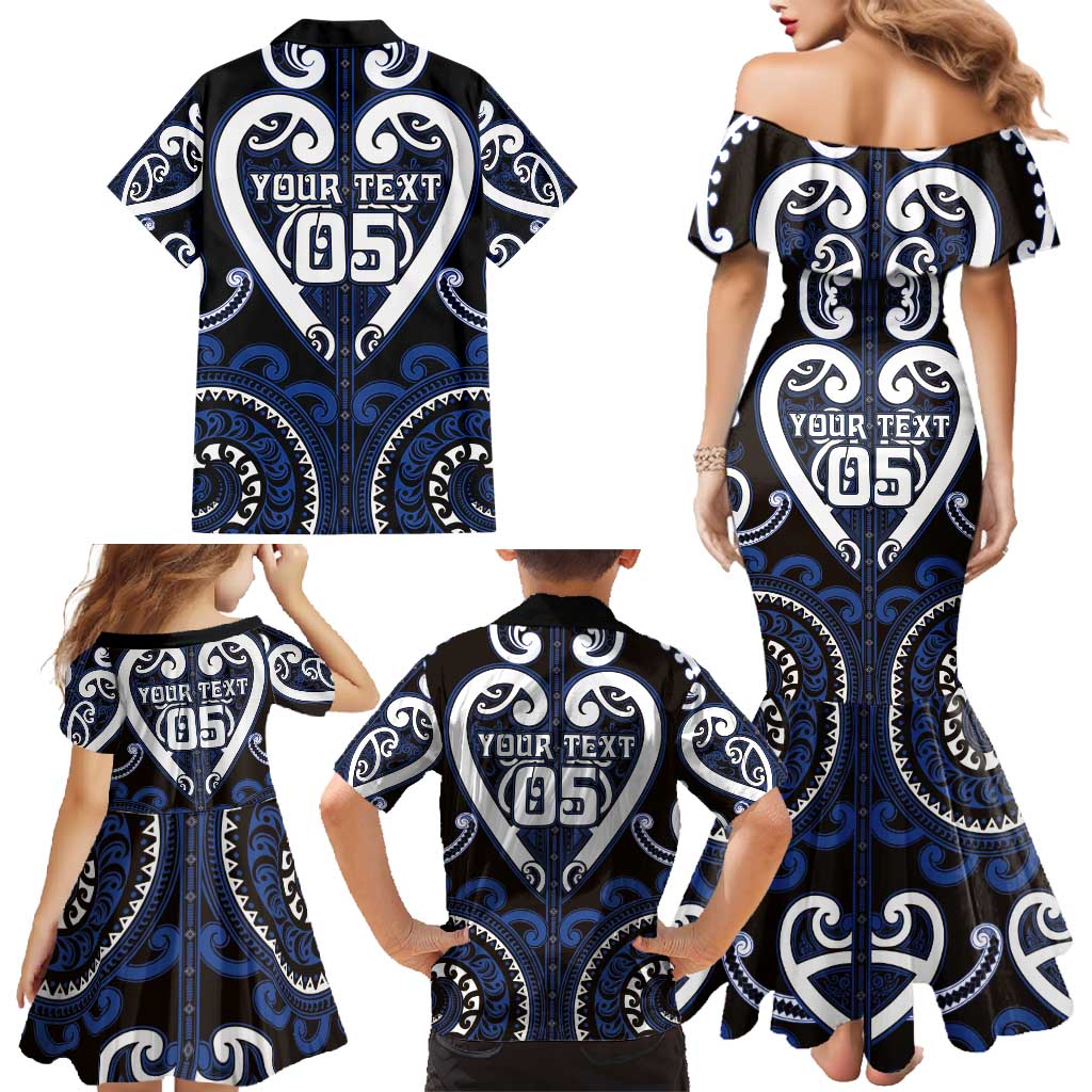 Custom Aotearoa Ngati Tuwharetoa Family Matching Mermaid Dress and Hawaiian Shirt Maori Tribal Pattern LT05 - Polynesian Pride