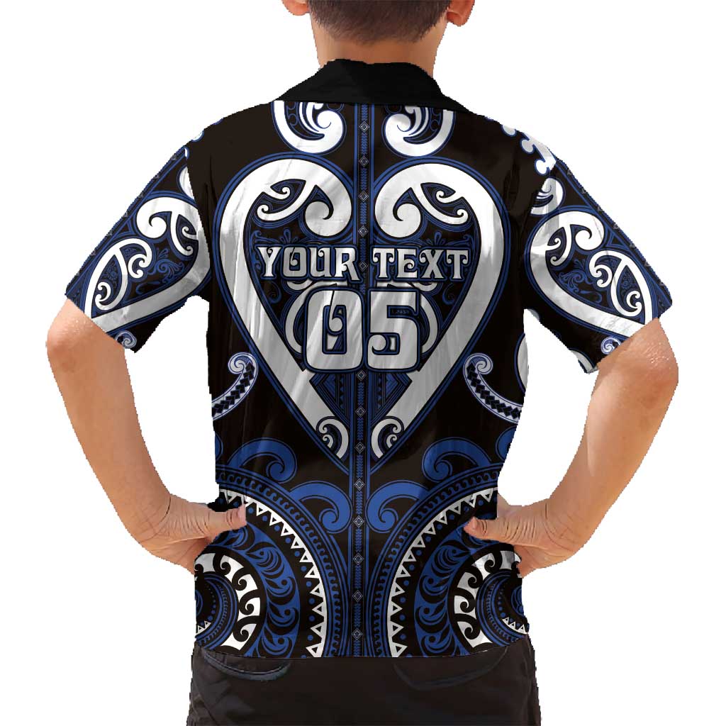 Custom Aotearoa Ngati Tuwharetoa Family Matching Off Shoulder Maxi Dress and Hawaiian Shirt Maori Tribal Pattern