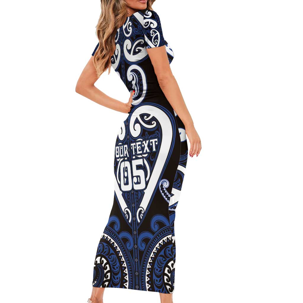 Custom Aotearoa Ngati Tuwharetoa Family Matching Short Sleeve Bodycon Dress and Hawaiian Shirt Maori Tribal Pattern LT05 - Polynesian Pride