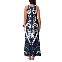 Custom Aotearoa Ngati Tuwharetoa Family Matching Tank Maxi Dress and Hawaiian Shirt Maori Tribal Pattern LT05 - Polynesian Pride