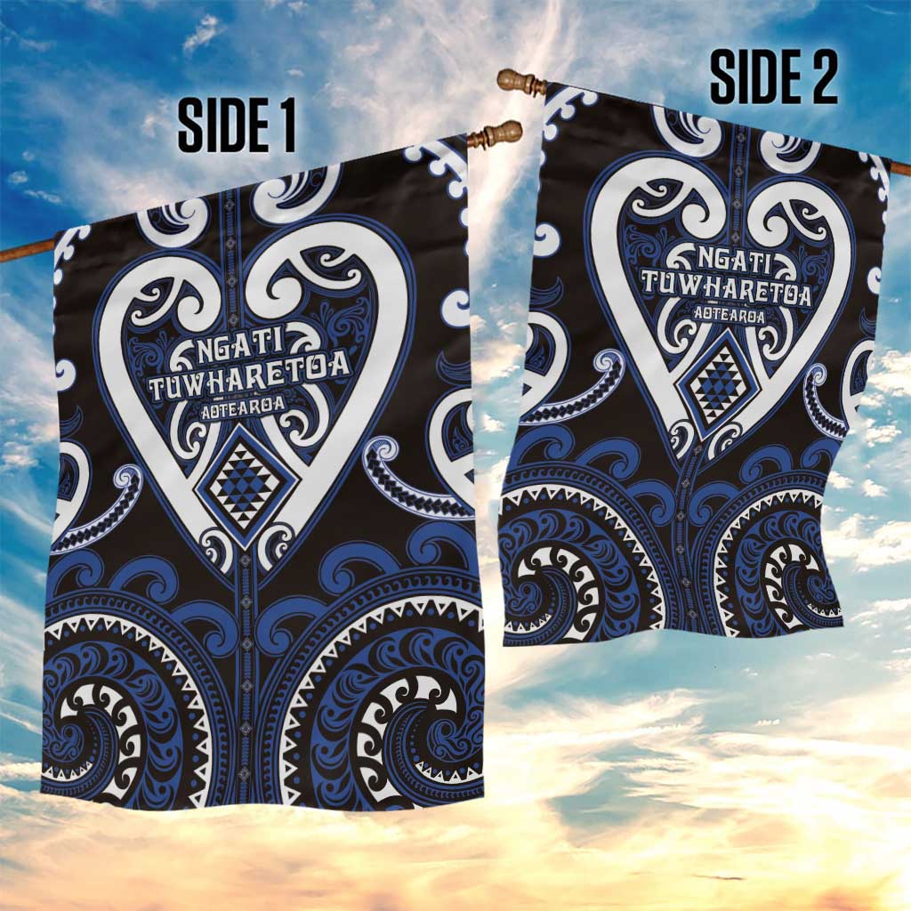 Aotearoa Ngati Tuwharetoa Garden Flag Maori Tribal Pattern