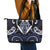 Aotearoa Ngati Tuwharetoa Leather Tote Bag Maori Tribal Pattern