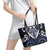 Aotearoa Ngati Tuwharetoa Leather Tote Bag Maori Tribal Pattern