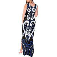 Custom Aotearoa Ngati Tuwharetoa Tank Maxi Dress Maori Tribal Pattern