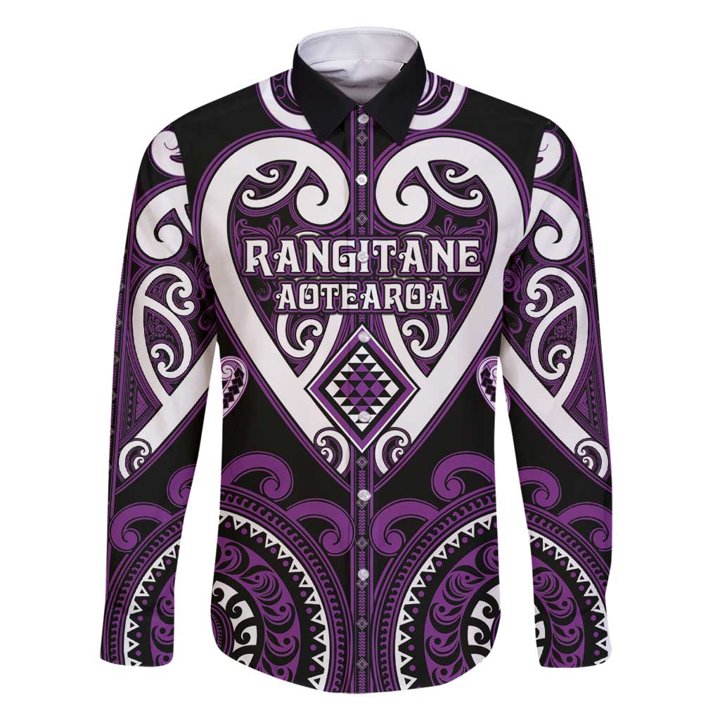 Custom Aotearoa Rangitane Family Matching Long Sleeve Bodycon Dress and Hawaiian Shirt Maori Tribal Pattern