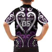Custom Aotearoa Rangitane Family Matching Short Sleeve Bodycon Dress and Hawaiian Shirt Maori Tribal Pattern LT05 - Polynesian Pride
