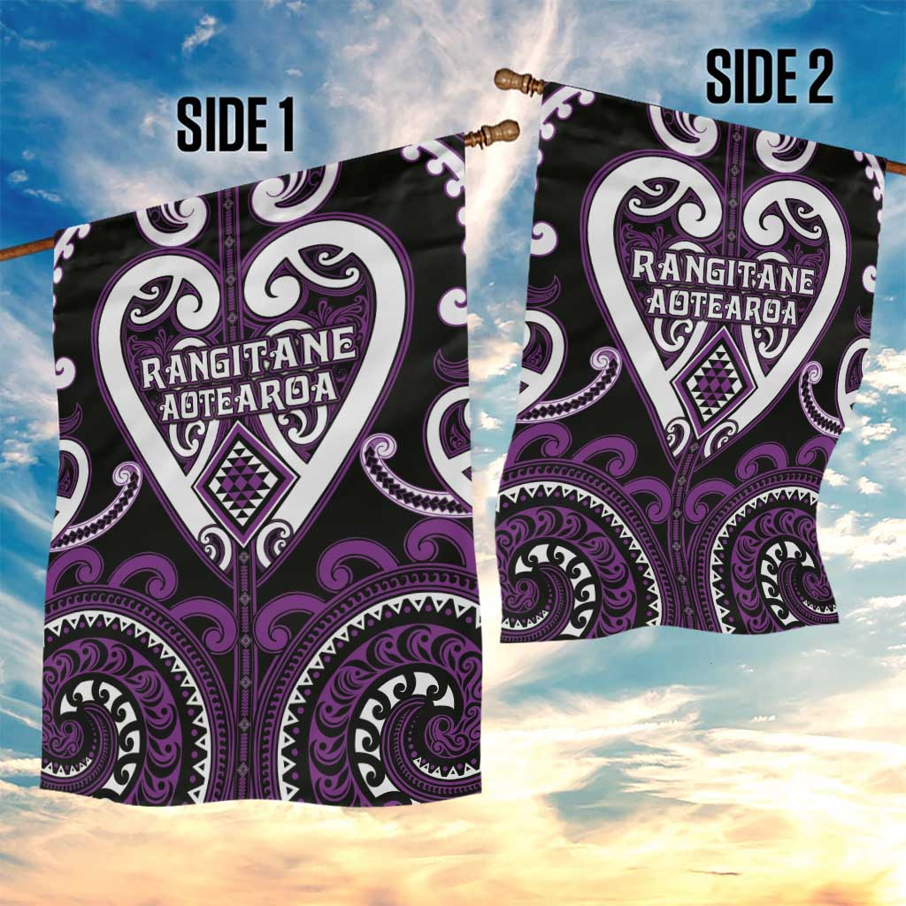 Aotearoa Rangitane Garden Flag Maori Tribal Pattern