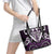 Aotearoa Rangitane Leather Tote Bag Maori Tribal Pattern