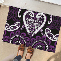 Aotearoa Rangitane Rubber Doormat Maori Tribal Pattern