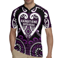 Custom Aotearoa Rangitane Rugby Jersey Maori Tribal Pattern
