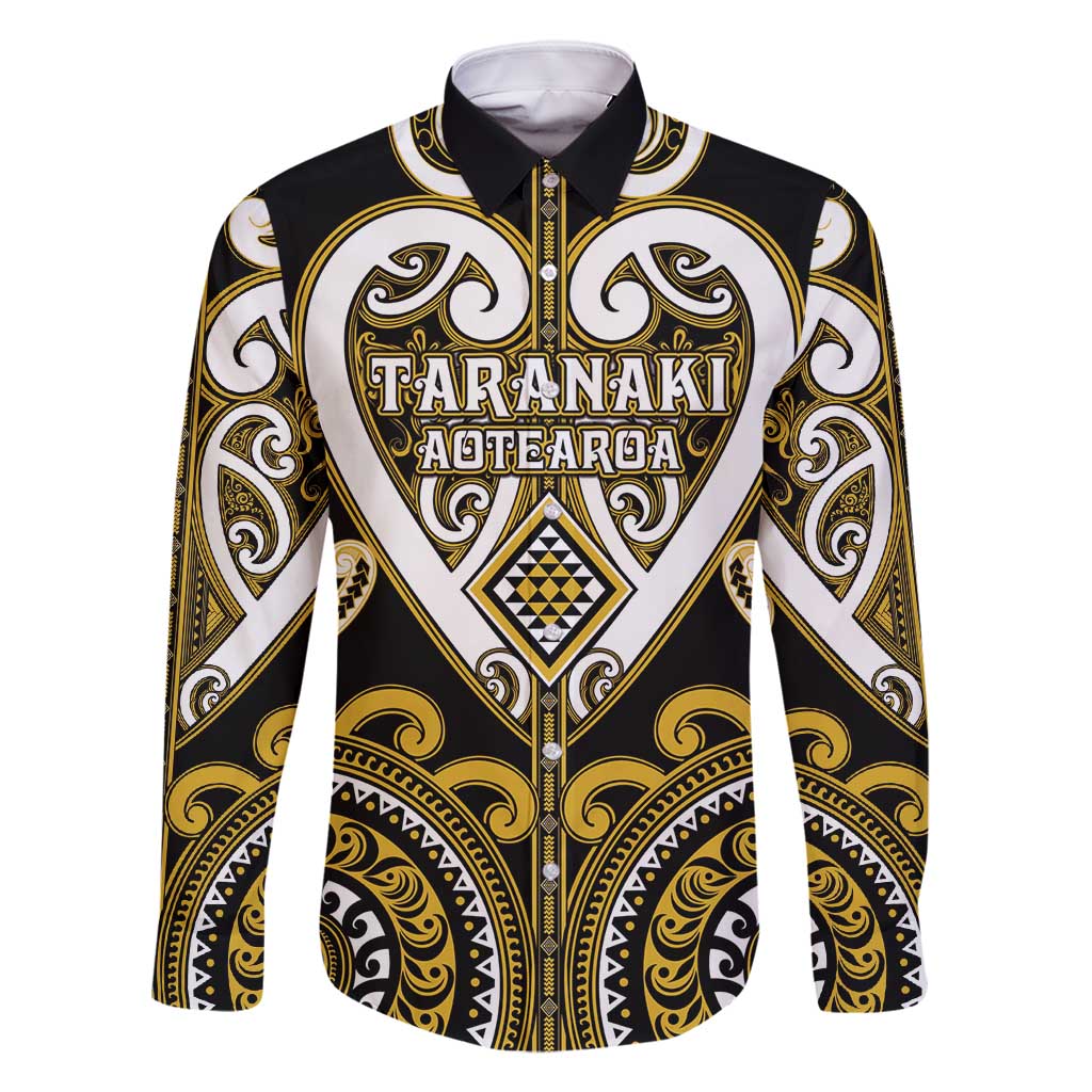 Custom Aotearoa Taranaki Family Matching Long Sleeve Bodycon Dress and Hawaiian Shirt Maori Tribal Pattern