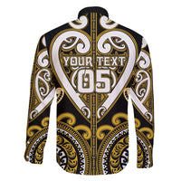 Custom Aotearoa Taranaki Family Matching Long Sleeve Bodycon Dress and Hawaiian Shirt Maori Tribal Pattern