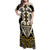 Custom Aotearoa Taranaki Family Matching Off Shoulder Maxi Dress and Hawaiian Shirt Maori Tribal Pattern
