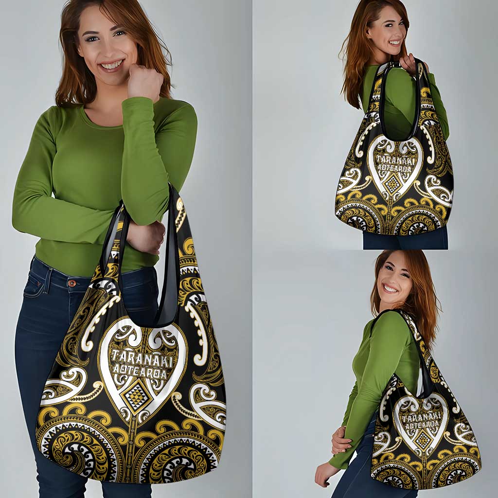 Aotearoa Taranaki Grocery Bag Maori Tribal Pattern