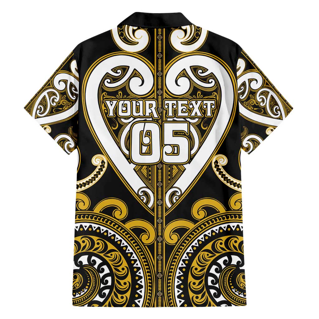 Custom Aotearoa Taranaki Hawaiian Shirt Maori Tribal Pattern
