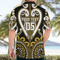 Custom Aotearoa Taranaki Hawaiian Shirt Maori Tribal Pattern