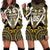 Custom Aotearoa Taranaki Hoodie Dress Maori Tribal Pattern