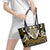 Aotearoa Taranaki Leather Tote Bag Maori Tribal Pattern