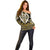 Custom Aotearoa Taranaki Off Shoulder Sweater Maori Tribal Pattern