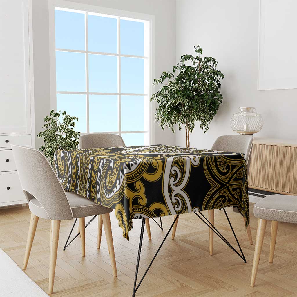 Aotearoa Taranaki Tablecloth Maori Tribal Pattern