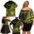 Personalised Fiji Lovoni Day Family Matching Off Shoulder Short Dress and Hawaiian Shirt 154th Years