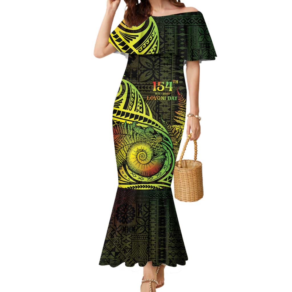 Personalised Fiji Lovoni Day Mermaid Dress 154th Years