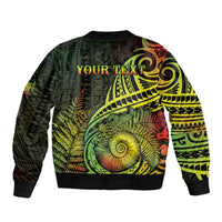 Personalised Fiji Lovoni Day Sleeve Zip Bomber Jacket 154th Years