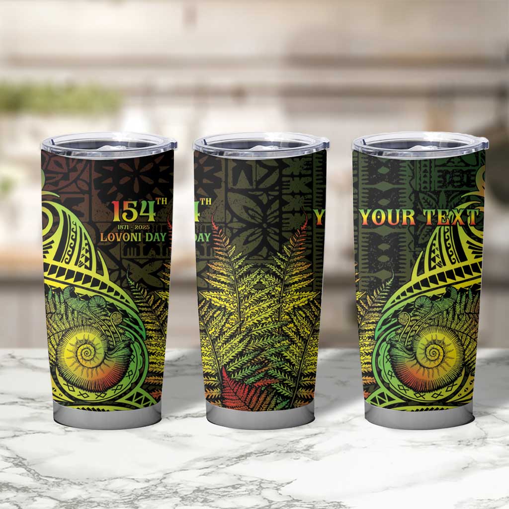 Personalised Fiji Lovoni Day Tumbler Cup 154th Years