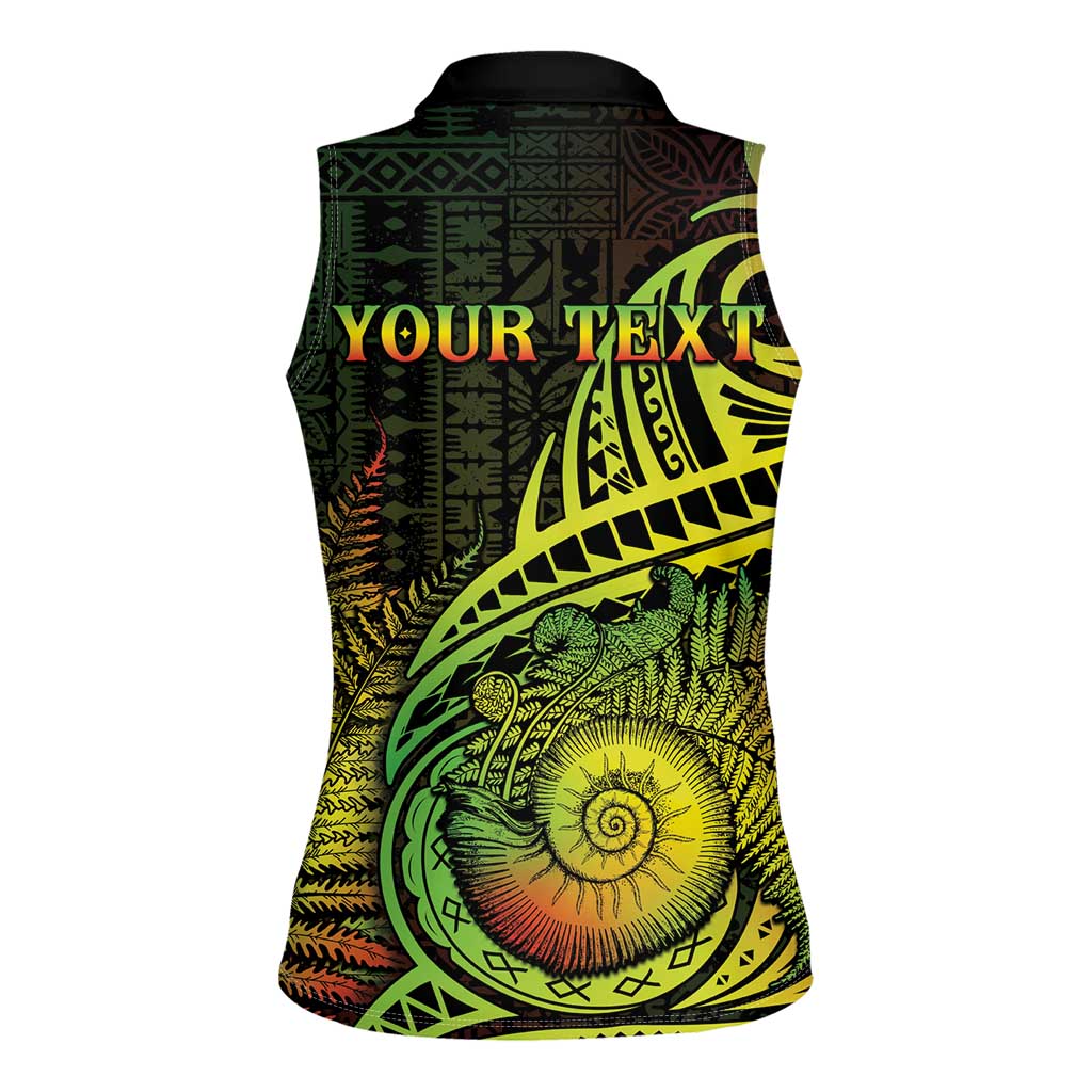 Personalised Fiji Lovoni Day Women Sleeveless Polo Shirt 154th Years