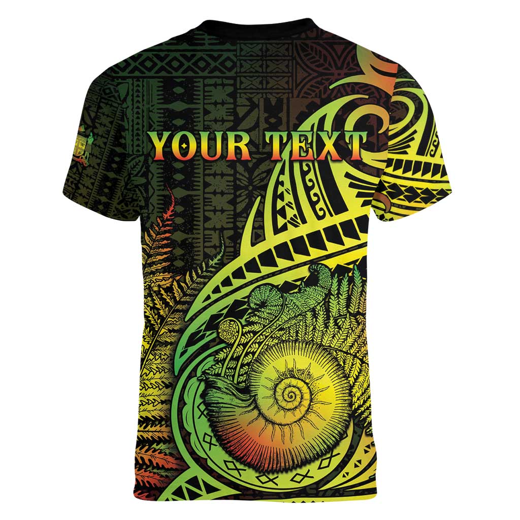 Personalised Fiji Lovoni Day Women V-Neck T-Shirt 154th Years