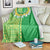 Fiji Lovoni Blanket Fijian Tapa Salusalu Green Glitter