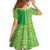 Fiji Lovoni Family Matching Off Shoulder Maxi Dress and Hawaiian Shirt Fijian Tapa Salusalu Green Glitter