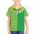 Fiji Lovoni Family Matching Off Shoulder Maxi Dress and Hawaiian Shirt Fijian Tapa Salusalu Green Glitter