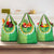 Fiji Lovoni Grocery Bag Fijian Tapa Salusalu Green Glitter