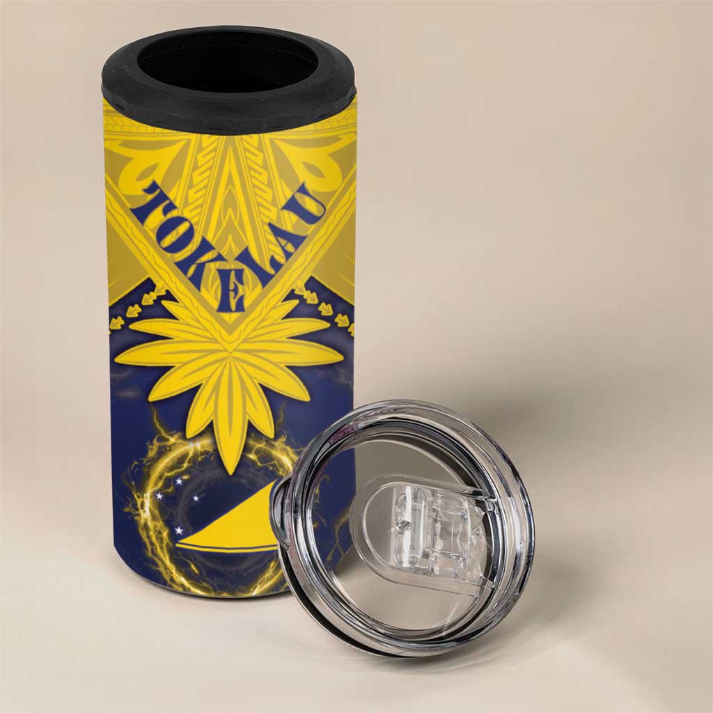 Tokelau Tokehega Day 4 in 1 Can Cooler Tumbler National Badge Special Style - Polynesian Pride