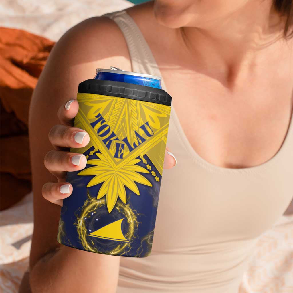 Tokelau Tokehega Day 4 in 1 Can Cooler Tumbler National Badge Special Style - Polynesian Pride